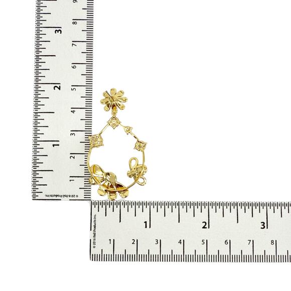 KATE SPADE New York Dazzling Daisies Statement Hoops - Picture 8 of 8